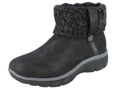 Skechers Slip-ins Relaxed Fit Damen Schlupfstiefelette schwarz Microfaser