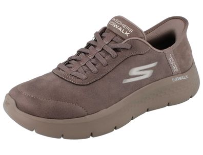 Skechers Slip-ins Damen Schlupfsneaker braun Textil