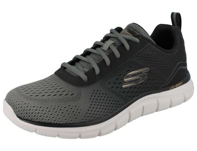 Skechers Herren Sneaker grün schwarz Textil