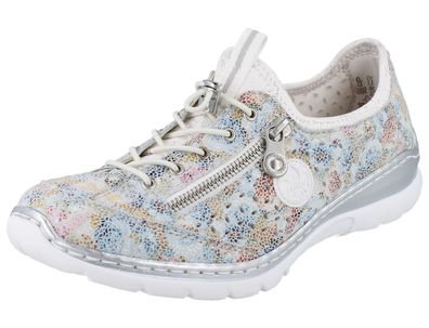 RIEKER Damen Schlupf Sneaker mehrfarbig Lederimitat