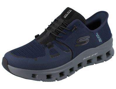 Skechers Slip-ins Herren Schlupfsneaker blau Mesh vegan