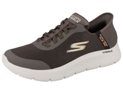 Skechers Slip-ins Herren Schlupfsneaker braun Textil