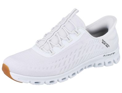Skechers Slip-ins Damen Schlupfsneaker weiß Mesh vegan