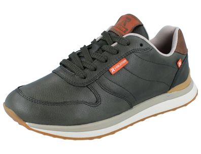 RIEKER Damen Sneaker grün Glattleder