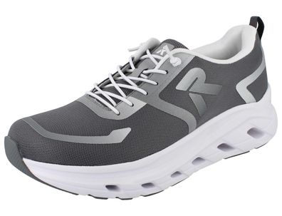 RIEKER R Evolution Herren Sneaker grau grey Textil weit