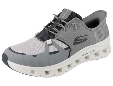 Skechers Slip-ins Herren Schlupfsneaker grau Mesh vegan