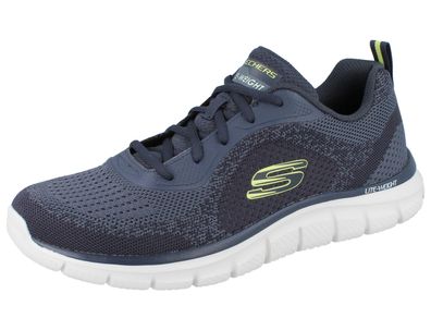 Skechers Herren Sneaker blau gelb Textil