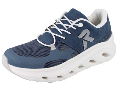 RIEKER R Evolution Damen Sneaker blau blue Textil weit