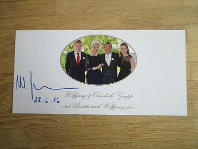 Trigema Chef Unternehmer Wolfgang Grupp - handsigniertes Autogramm!!!