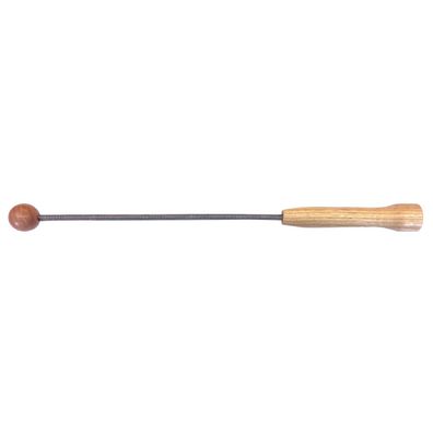 Taschenspiralrute aus Buchenholz+Messing (&Oslash; 2,5cm) 34cm | Kompakt: 7x15cm
