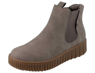 RIEKER Ready2GO Damen Chelsea Boots grau Kunstleder