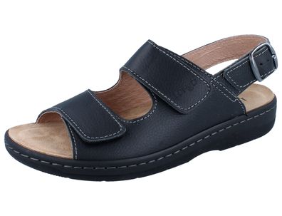 LONGO 1006510 Sandale schwarz/Leder