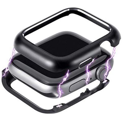 360 Grad Magnet Slim Metall Case Schutz Hülle Tasche Schwarz iWatch