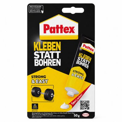 Pattex Kleben statt Bohren Montagekleber Weiß 50 g Tube