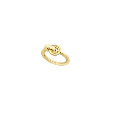 Breil Minimalistischer vergoldeter Ring Tie Up TJ347 56 mm