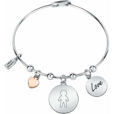 La Petite Story Family Edelstahlarmband mit Anhängern LPS05ASF27