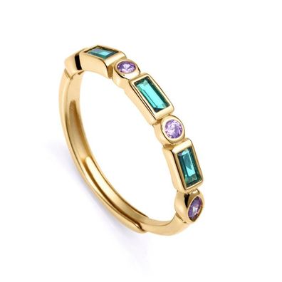 Viceroy Vergoldeter Ring mit Zirkonen 53 mm 9120A0
