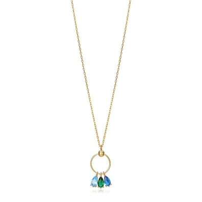 Viceroy Vergoldete elegante Halskette mit Kette und Anhänger 13050C100-33