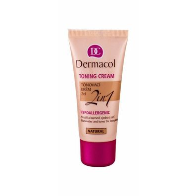 Dermacol 2in1 Hypoallergene Tönungscreme und Make-up Natural 30 ml