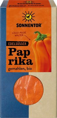 3x Sonnentor Paprika edelsüß gemahlen, Packung 50g