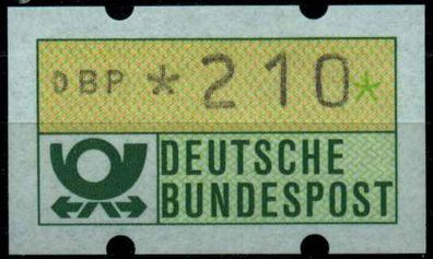 BRD ATM 1981 Nr 1-1-210R postfrisch S4AF916