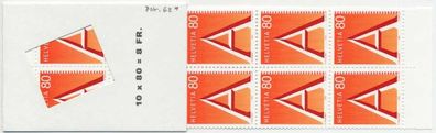 Schweiz Markenheft Nr MH 0-098 postfrisch X530D36