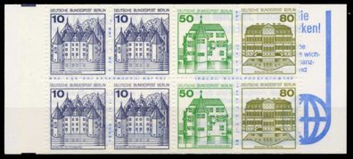 BERLIN Markenheftchen Nr MH 13boZ postfrisch X6109EE