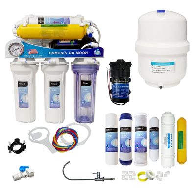 Depuragua MOON75 Umkehrosmoseanlage 6-Stufen 75 GPD mit 12L Behälter