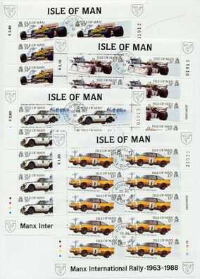 ISLE OF MAN Nr 363KB-366KB zentrisch gestempelt S0093CA