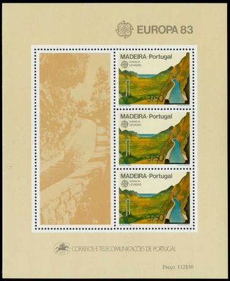 Madeira Block 4 postfrisch S00E0B2