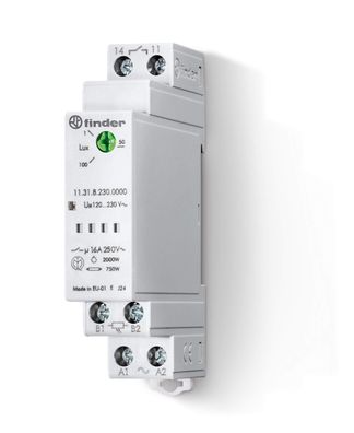 Finder 113182300000PAS Dämmerungsschalter 16A 230V 17,5mm Reiheneinbau
