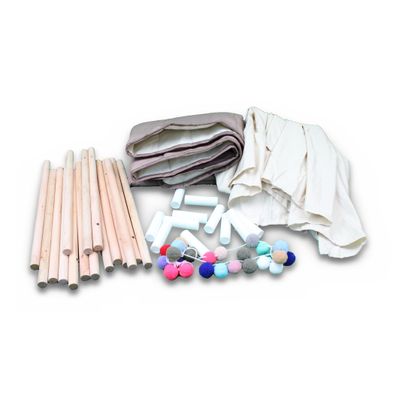 VEVOR Kinder Tipi-Zelt Spielzelt 1-5 Jahre mit Matte und Pléschbällen Beige