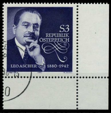 Österreich 1980 Nr 1650 gestempelt ECKE-URE X7EF8E2