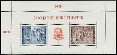 Österreich Block 3 postfrisch ORA S5AAD16