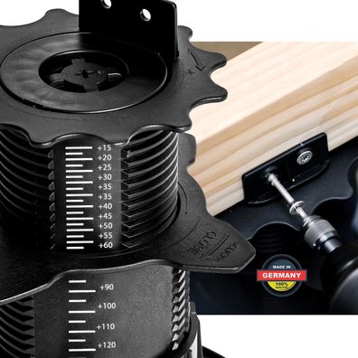 QUICK2FIX Stelzlager höhenverstellbar 18-36mm Größe M 36 Stéck Dielenaufleger
