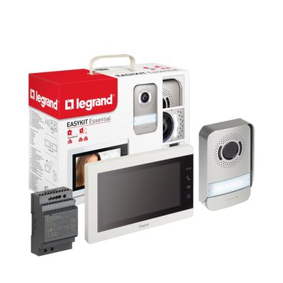 Legrand Easykit Essential Video-Térsprechanlage 7 Zoll Monitor 2-Draht Weiß