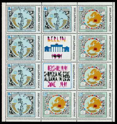 Albanien Nr 2493IIKB-2494IIKB postfrisch Kleinbg S03E30E