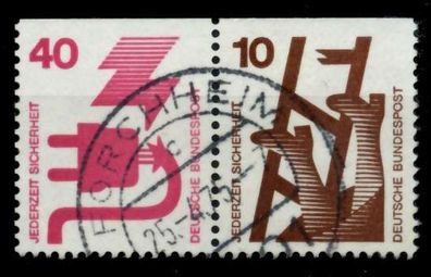 BRD BUND Zusammendruck Nr W47 zentrisch gestempelt WAAGR PAA X96D952