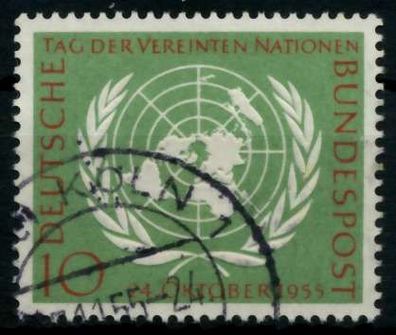 BRD 1955 Nr 221 gestempelt X6ED1B6
