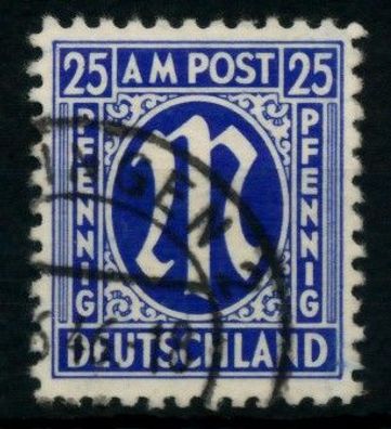 BIZONE AM-POST Nr 9z gestempelt X760CBE