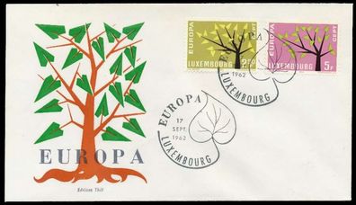 Luxemburg 1962 Nr 657-658 BRIEF FDC X08957E