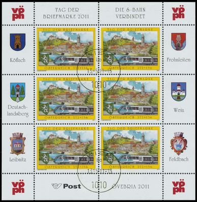 Österreich BLOCK Kleinbogen Nr 2936 gestempelt Kleinbg X216F46