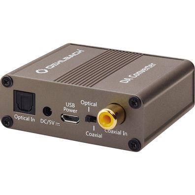 Oehlbach DA Converter Digital-Analog-Wandler Koaxial Optisch Cinch Klinke