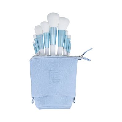 il? basic Set mit 9 Schminkpinseln + Etui, Blau