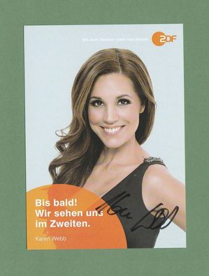 Karen Webb (deutsche Fernsehmoderatorin ) - persönlich signiert (3)
