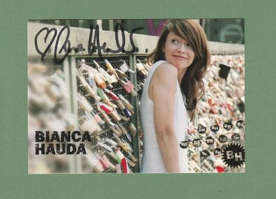 Bianca Hauda (deutsche Radio- und Fernsehmoderatorin ) - persönlich signiert