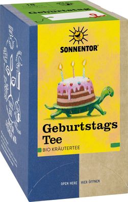 6x Sonnentor GeburtstagsTee, Doppelkammerbeutel 27g