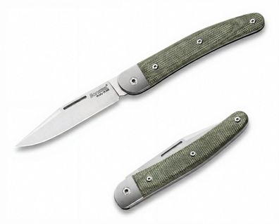 LionSteel Jack Green Canvas Micarta JK1 CVG Taschenmesser Klappmesser Messer