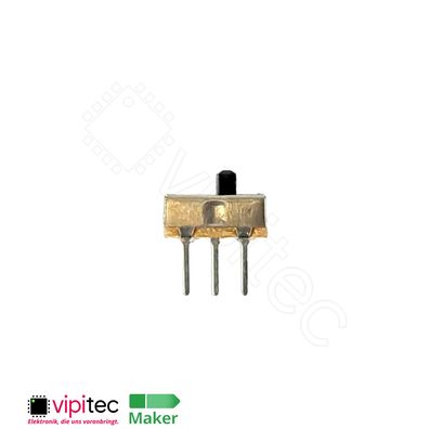THT Schiebeschalter 8,5x3,7x3,5mm | mit 2 mm Hebel | 30V 50 mA 2 Positionen SPDT