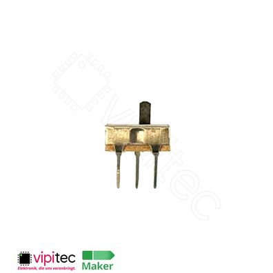 THT Schiebeschalter 8,5x3,7x3,5mm | mit 3 mm Hebel | 30V 50 mA 2 Positionen SPDT